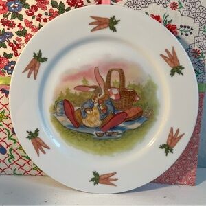 Vintage Sigma Beatrix Potter Peter Rabbit "The Picnic" plate